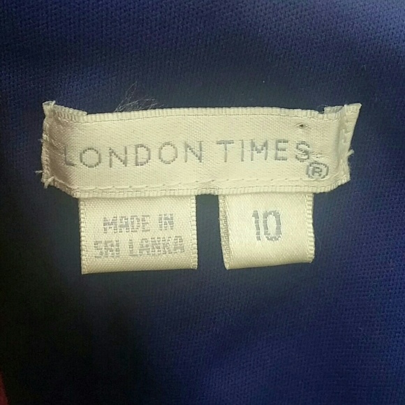 London Times Royal Blue Dress - Picture 3 of 4